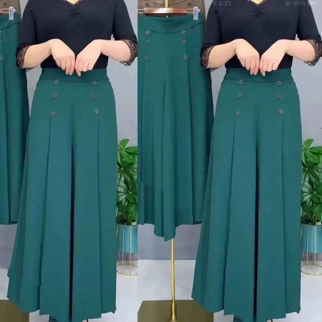 Ruidiandian Premium High-Waist Wide-Leg Palazzo Pants