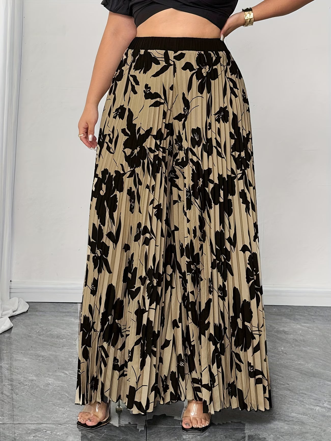 🌸 Elegant Floral Print Wide Leg Pants for Women 🌸