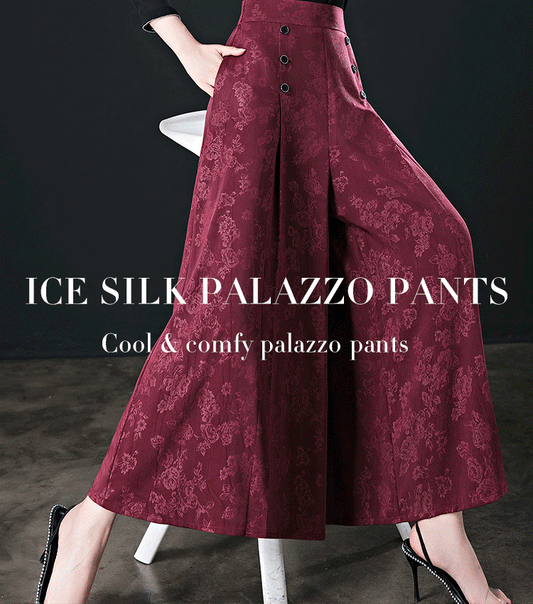 Trending Designable Ice Silk Palazzo Pants Cool & Comfy Palazzo Pants