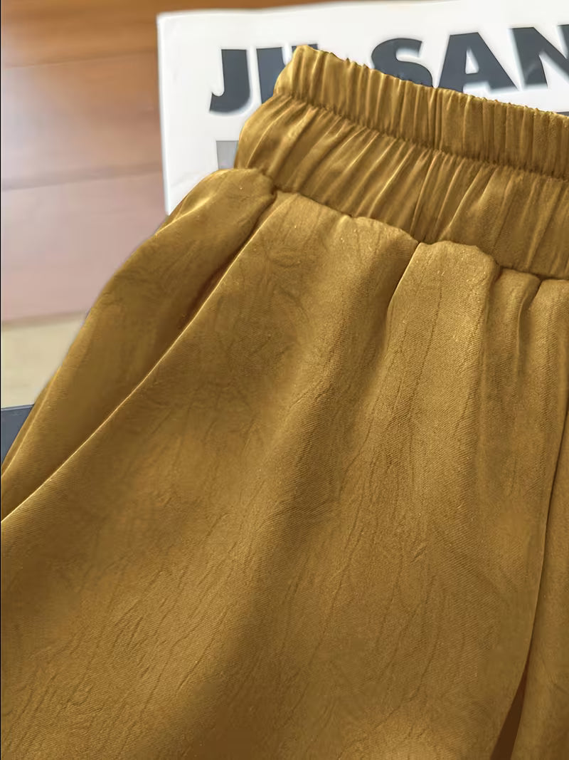 WaistSnatched Wide Pants