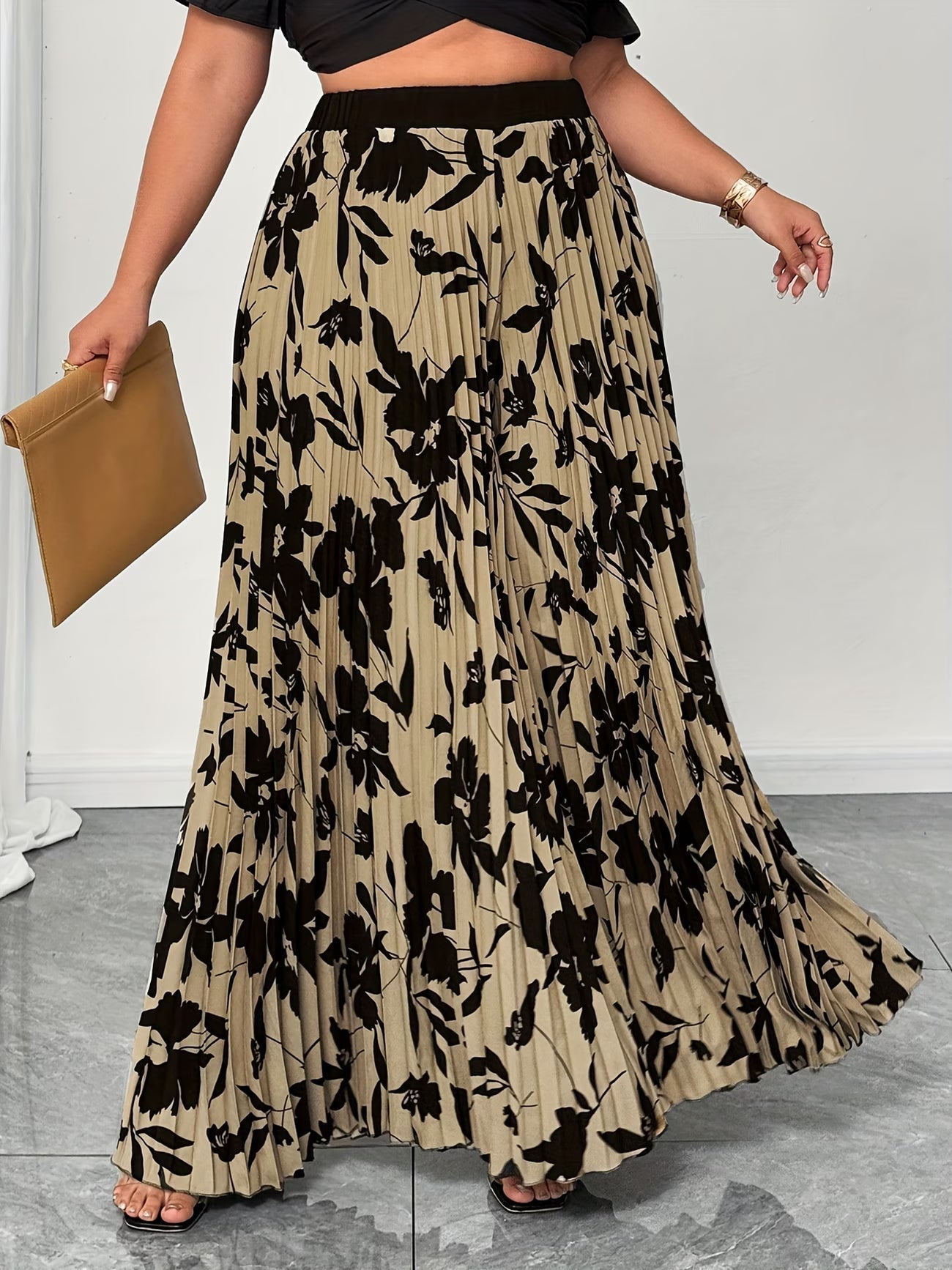 🌸 Elegant Floral Print Wide Leg Pants for Women 🌸