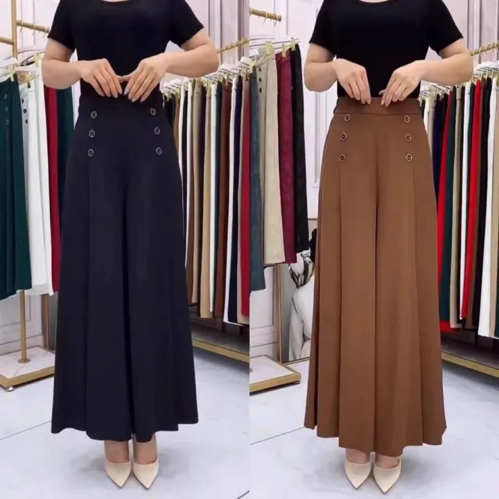 Ruidiandian Premium High-Waist Wide-Leg Palazzo Pants