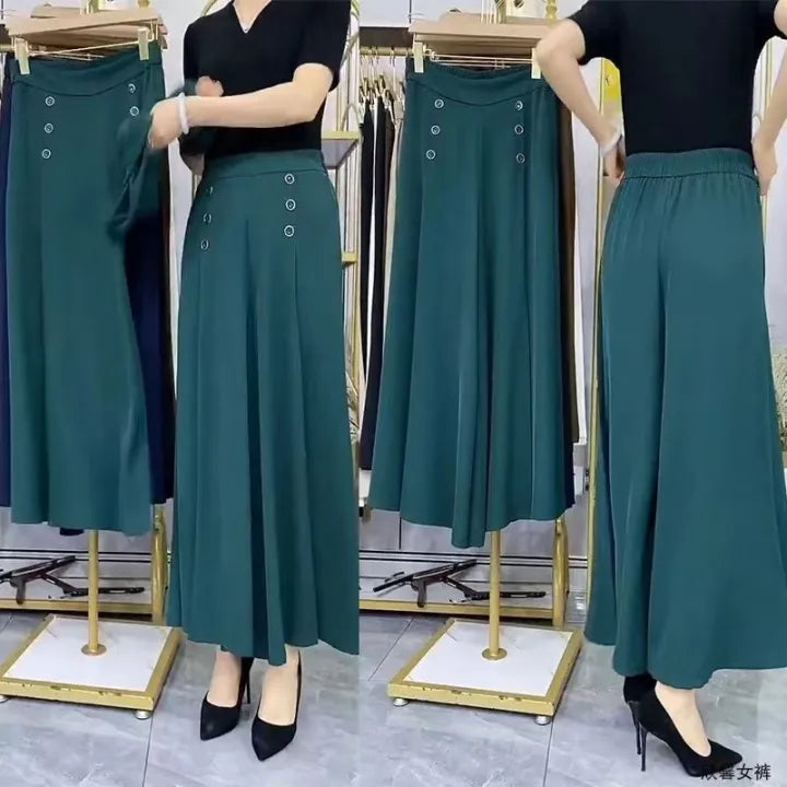 Ruidiandian Premium High-Waist Wide-Leg Palazzo Pants