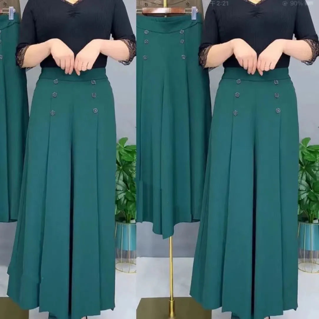 Ruidiandian Premium High-Waist Wide-Leg Palazzo Pants