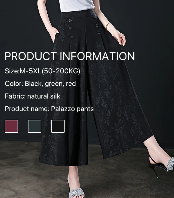 Trending Designable Ice Silk Palazzo Pants Cool & Comfy Palazzo Pants