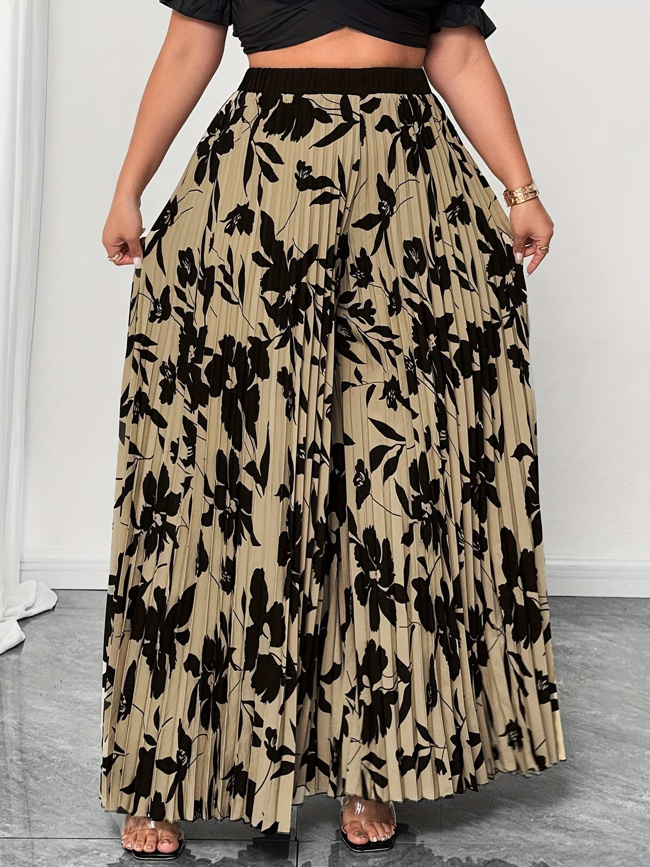 🌸 Elegant Floral Print Wide Leg Pants for Women 🌸