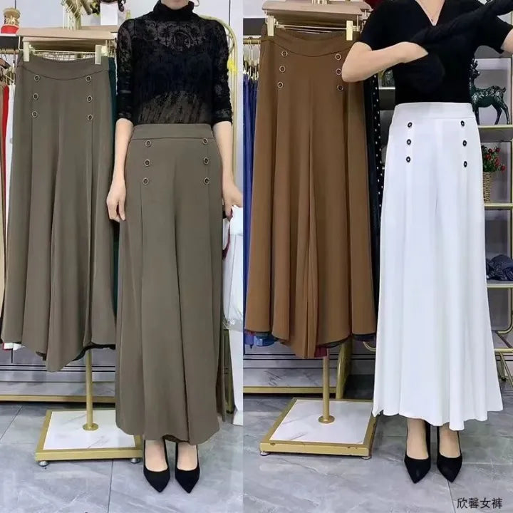 Ruidiandian Premium High-Waist Wide-Leg Palazzo Pants