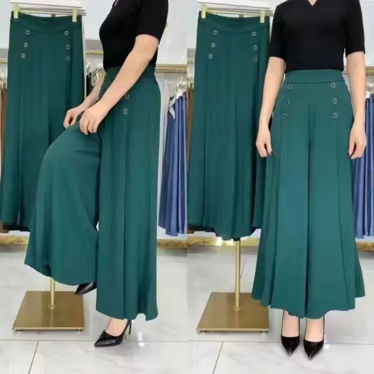Ruidiandian Premium High-Waist Wide-Leg Palazzo Pants