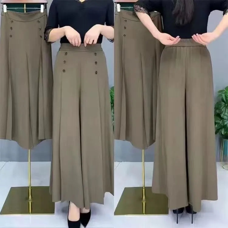 Ruidiandian Premium High-Waist Wide-Leg Palazzo Pants