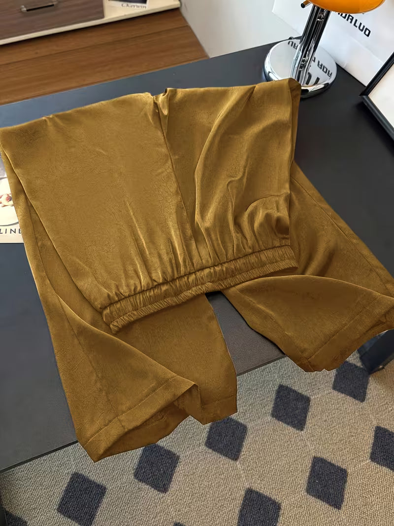 WaistSnatched Wide Pants