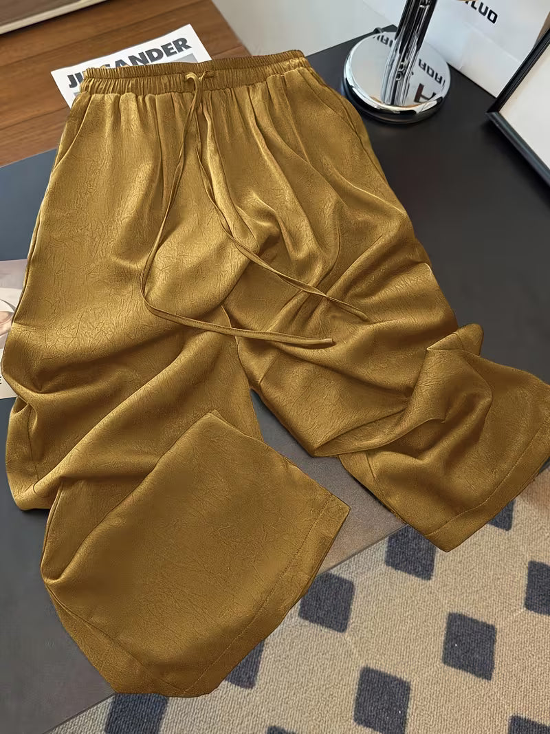 WaistSnatched Wide Pants